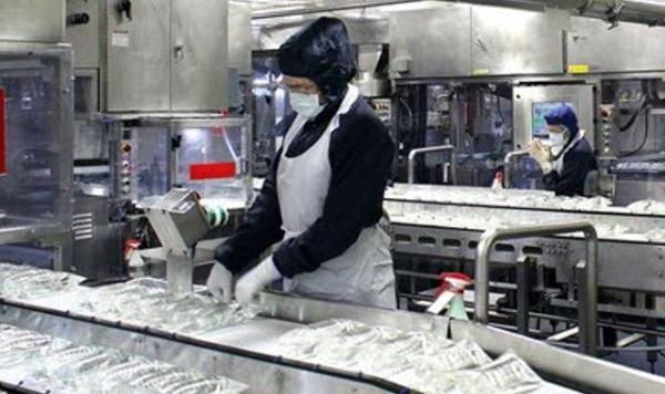 Employee working on a manufacturing line